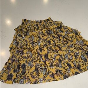 Floral Yellow Skirt
